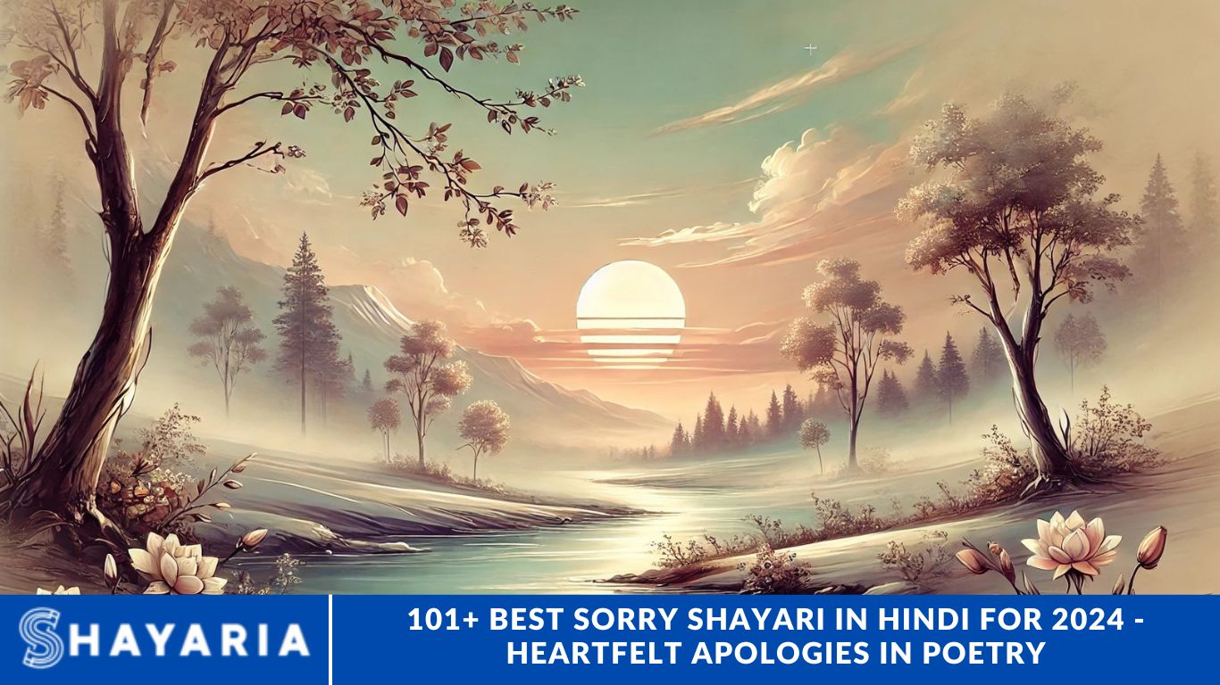 101+ Best Sorry Shayari in Hindi for 2024 - Heartfelt Apologies in Poetry