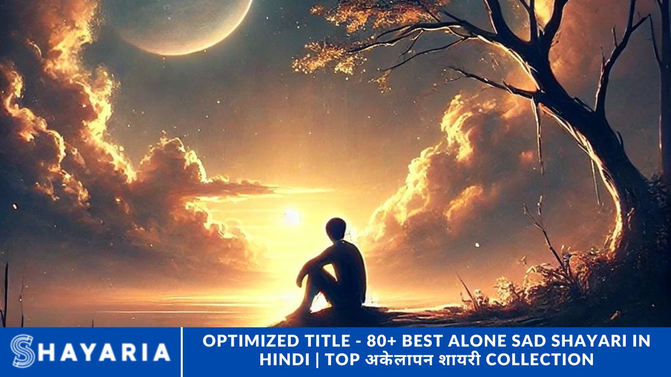 Optimized Title - 80+ Best Alone Sad Shayari in Hindi Top अकेलापन शायरी Collection