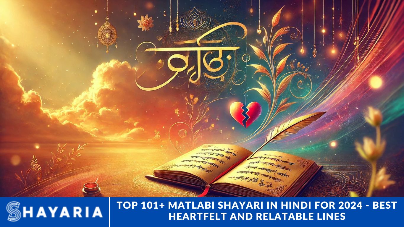 Top 101+ Matlabi Shayari in Hindi for 2024 - Best Heartfelt and Relatable Lines