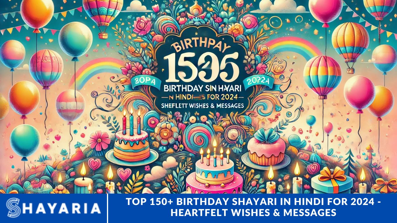 Top 150+ Birthday Shayari in Hindi for 2024 - Heartfelt Wishes & Messages