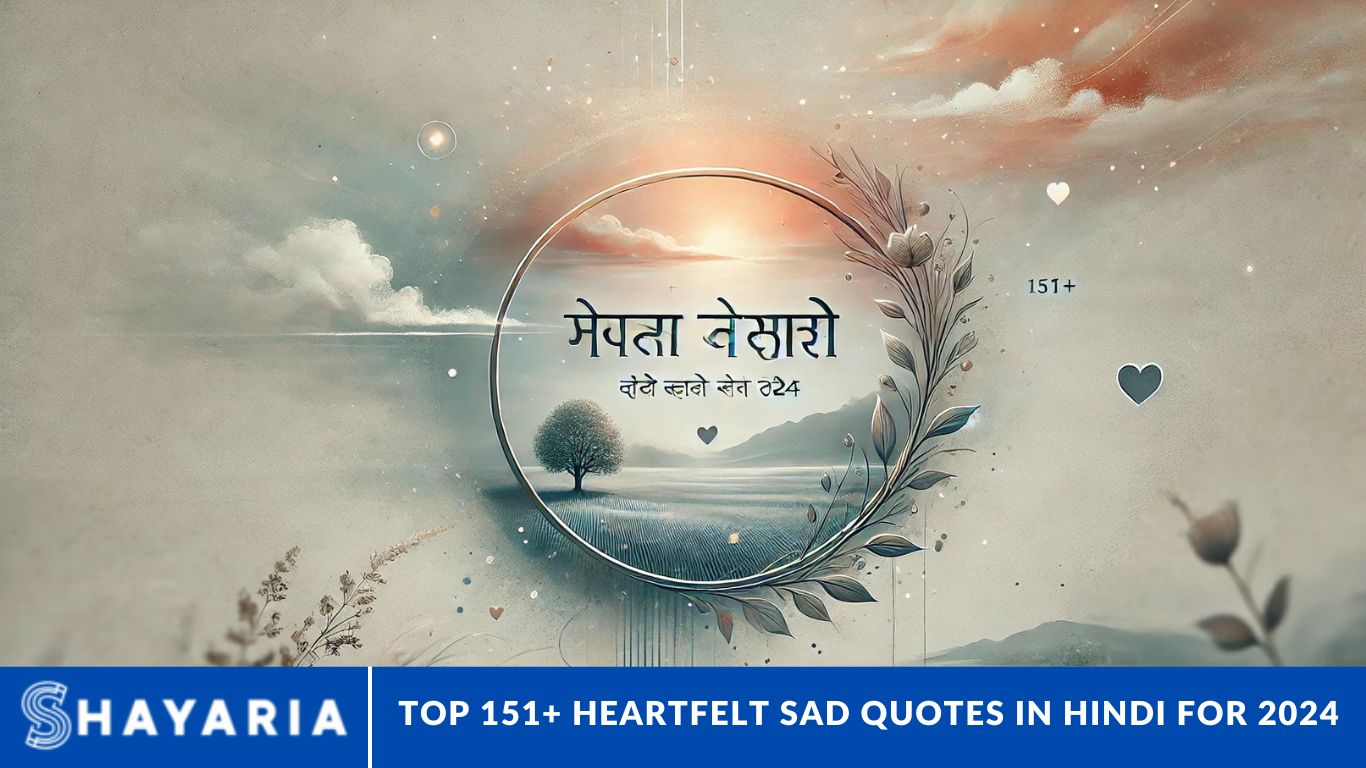 Top 151+ Heartfelt Sad Quotes in Hindi for 2024