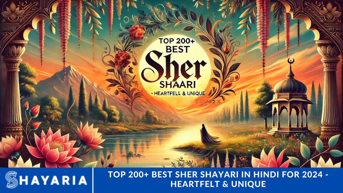 Top 200+ Best Sher Shayari in Hindi for 2024 - Heartfelt & Unique