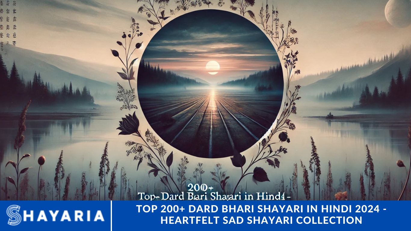 Top 200+ Dard Bhari Shayari in Hindi 2024 - Heartfelt Sad Shayari Collection