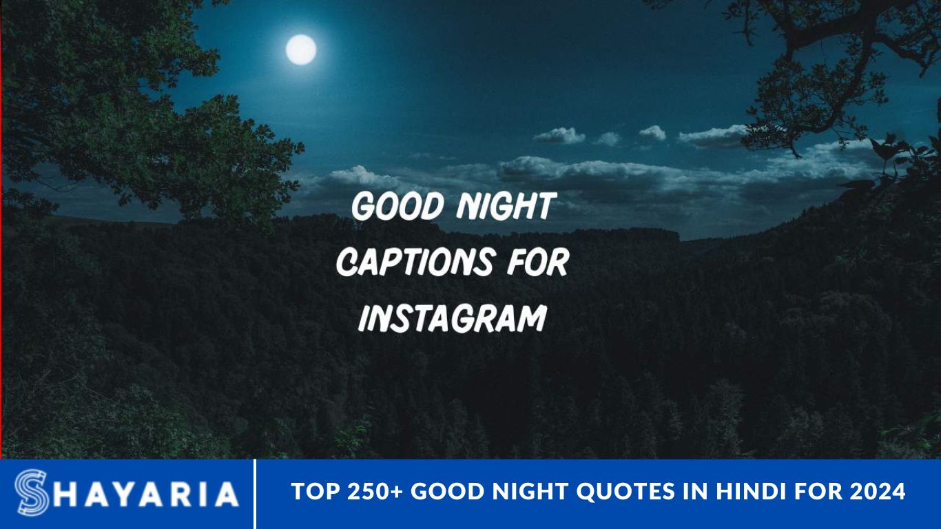 Top 250+ Good Night Quotes in Hindi for 2024