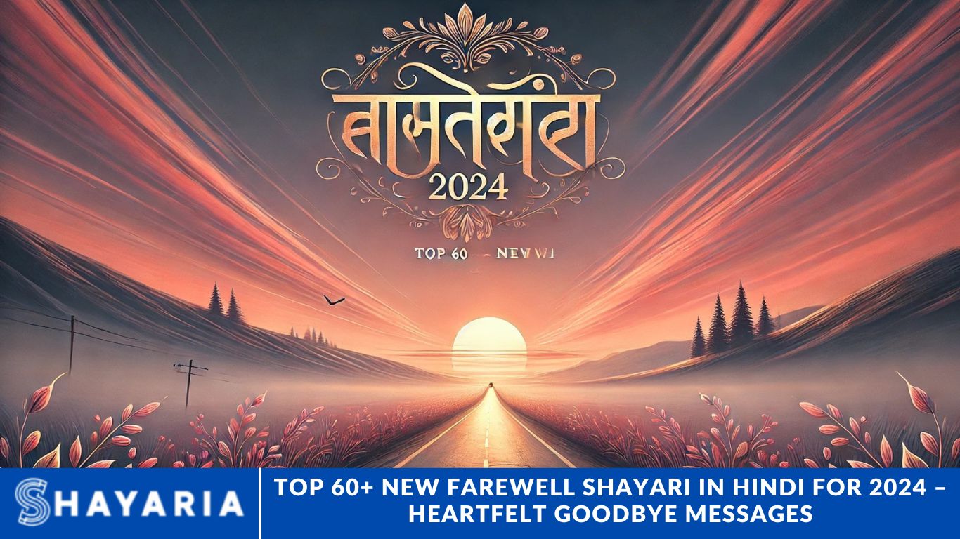 Top 60+ New Farewell Shayari in Hindi for 2024 – Heartfelt Goodbye Messages