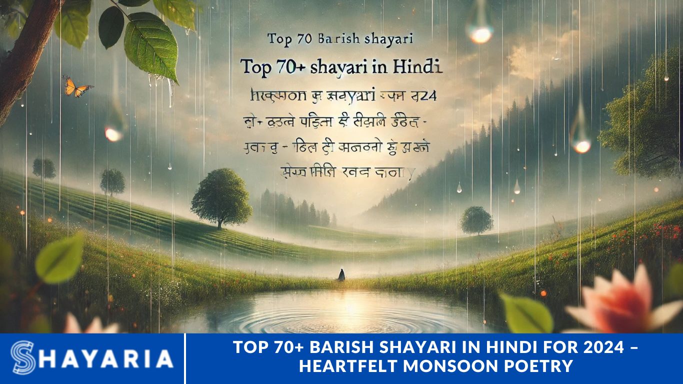 Top 70+ Barish Shayari in Hindi for 2024 – Heartfelt Monsoon Poetry