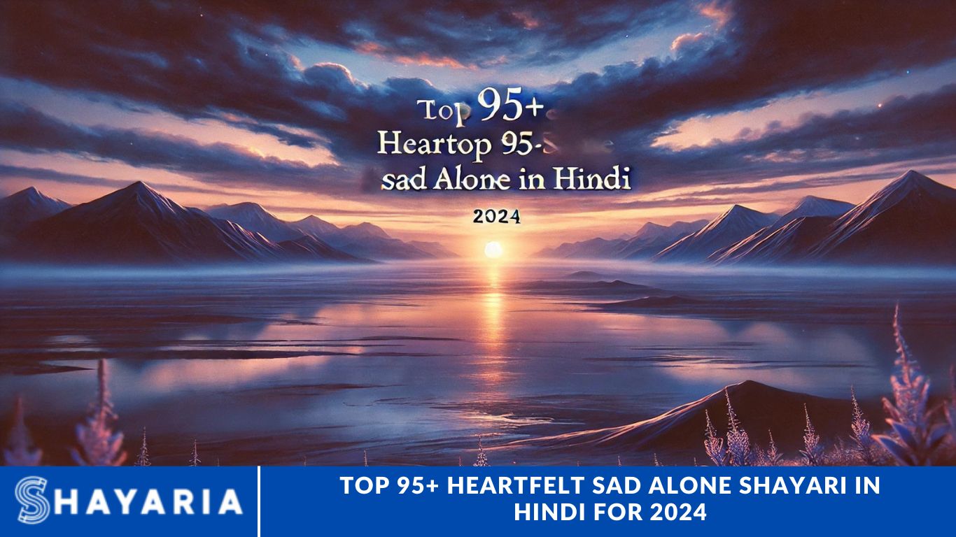 Top 95+ Heartfelt Sad Alone Shayari in Hindi for 2024